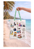 Dubai Essence Tote Bag — Illustrated City Moments by Sara Japs